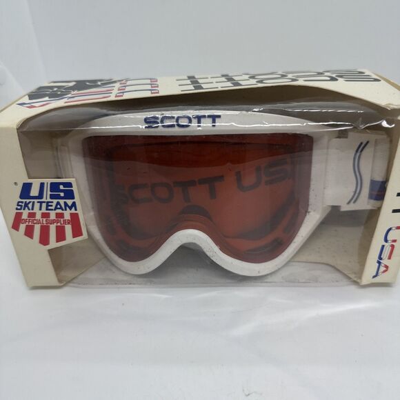 Vintage 1970s Scott US Ski Team Goggles *NEW IN BOX* - Picture 1 of 8